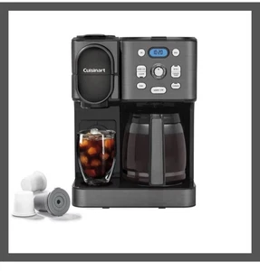 BRAND NEW - Cuisinart SS-16 12-Cup 2-in-1 Coffee Maker - Black Stainless Steel - Picture 1 of 7