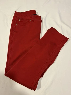 Pantalones de mezclilla elásticos rojos STYLE & CO DENIM para mujer talla 6 Foto 1 de 4