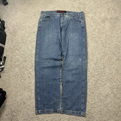 Moda Jeans Y2K Denim Pants Jeans Gray Blue Straight Fit Men’s Size 42x31 - Image 1 of 4