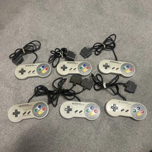 Original Super Nintendo Controller Super Famicom Controller Bundle Job lot Of 6. - Picture 1 of 10