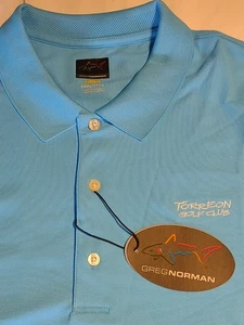 Herren Poloshirt 3XL Hellblau Greg Norman Shark Freizeit Golf Kurzarm * - Bild 1 von 7