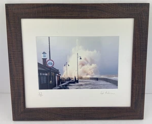 Impresión artística Hornsea montada enmarcada, fotografía de alto brillo marea alta por Rob Andrews - Imagen 1 de 15