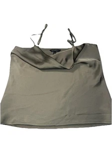 Camiseta sin mangas para mujer BANANA REPUBLIC cuello de cuervo verde oliva talla pequeña - Imagen 1 de 6