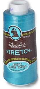 A&E Maxi Lock Stretch Textured Nylon Radiant Turquoise Serger Thread MWN-32265 - Picture 1 of 1