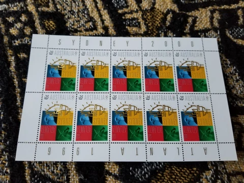 Australia Mini-Sheet MNH - 1996 Delivery Olympic Flag Atlanta to Sydney - A146 Cover