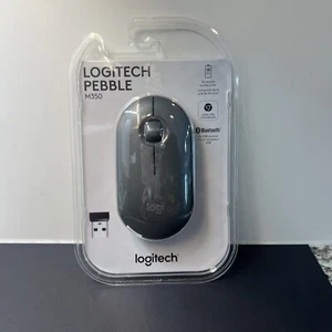 Logitech Pebble Slim Bluetooth Wireless Mouse 2 M350S Tonal Graphite - Picture 1 of 2