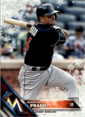 2016 Topps Walmart Holiday Snowflake Metallic #HMW174 Martin Prado - NM-MT - Image 1 of 2