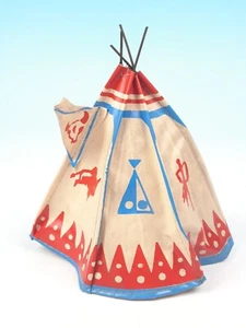 Elastolin LEYLA - Indianer Zelt Teepee - blau rote Farbvariante - Bild 1 von 5