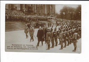 Postal del Reichsprasident von Hindenburg 1925 después del juramento RPPC p2104 - Imagen 1 de 2