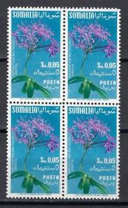 Somalia 1955 Sc# 199 Flowers block 4 MNH