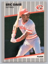 1989 FLEER #158 ERIC DAVIS  CINCINNATI REDS