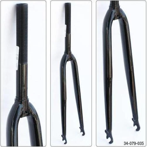 ULTRACYCLE Cromoly Road Fork 700C 1 Black Steerer Tube 200 Mm / Threaded 120Mm - Image 1 of 1