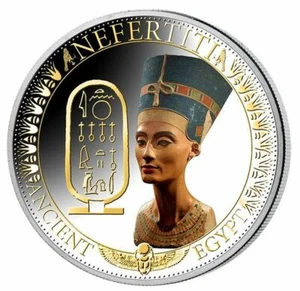 SOLOMON ISLANDS $2 2014 Silver Proof 'Ancient Egypt - Nefertiti' - Picture 1 of 2