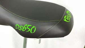BOMBARDIER CAN AM DS650 DS 650 BLACK ATV SEAT COVER GRIPPER BLACK/LIME GREEN - Picture 1 of 2