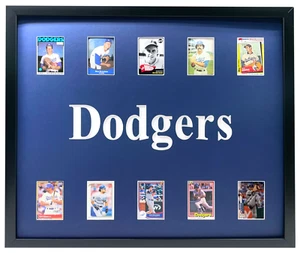 Los Angeles Dodgers Legends Framed 10 Baseball Card Collage Lot Koufax Kershaw - Picture 1 of 5