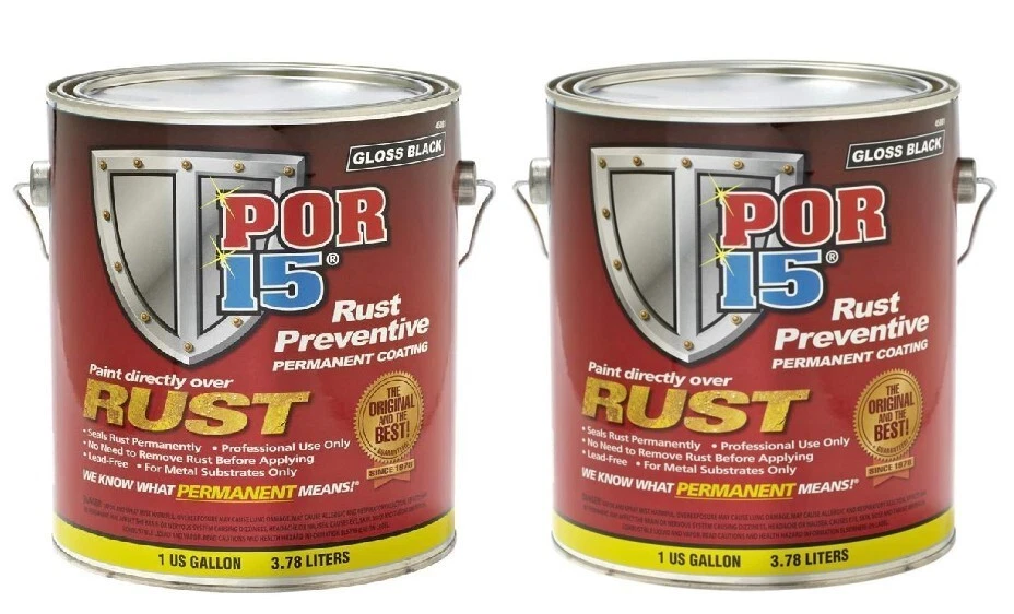 POR-15 45001 Rust Preventive Coating Gloss Black 1 gallon