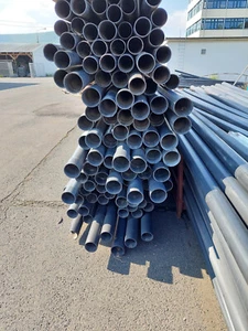 PVC Kabelschutzrohr 110x5,3x6m mit Steckmuffe Neu  aus Insolvenz - Bild 1 von 2