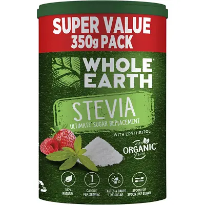 Whole Earth Organic Stevia Sugar Replacement Value Pack 350g • 17$