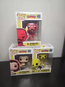 Funko POP Board Games Loteria Set of 3 La Chalupa La Muerte El Diablito FreeShip - Picture 1 of 6