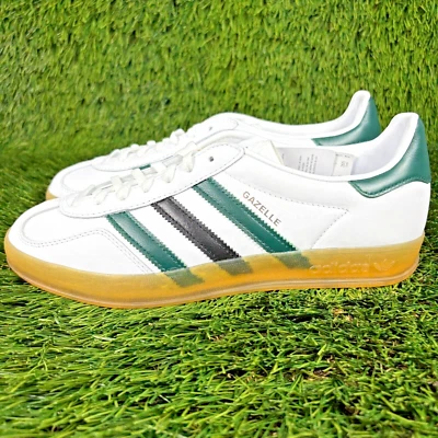 Adidas Originales Gazelle Interior Mujer Talla 10 Blanco Negro Verde Zapatilla IE2957 Foto 1 de 4