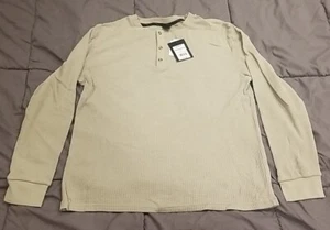 Art Class Shirt Boys Large (12-14) Light Green Long Sleeve Washed Thermal Henley - Picture 1 of 8