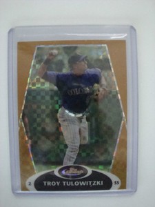 2008 Troy Tulowitzki Topps Finest Gold X-Fractor #13 #15/25 (only 5 exist)