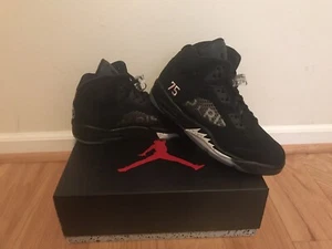 Nike Air Jordan V 5 PSG Paris Saint Germain Metallic Bred Talla 9.5 AV9175-001 - Imagen 1 de 8