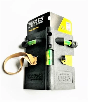 MAYES POSTE DE VALLA DE PLOMADA NIVEL DE POSTE Y RIELES POSTES DE BANDERA CUBIERTAS #11062 HECHO EN EE. UU. Foto 1 de 3