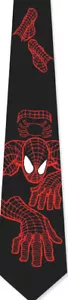SPIDERMAN NECKTIE NEW TIE THE NIGHT CRAWLER DC COMICS WEB HEAD PETER PARKER - Foto 1 di 1