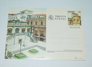 THEMATIC POSTCARD. SPAIN. SANTANDER (MENENDEZ PELAYO LIBRARY) - Picture 1 of 2