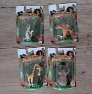 Madagascar Alex Melman Gloria King Julien Playset Set of 4 Figure Cake Toppers - Picture 1 of 5