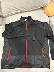 Nike Storm Fit Jacket XXL Black With Red Zipper - Picture 1 of 4