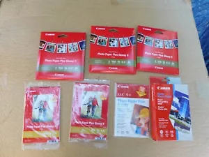 Lot of 7 Canon Inkjet Photo Paper Glossy 4" x 6" NEW! - Photo 1/7