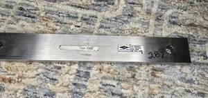 CALIBRATED 611222-541 Mitutoyo 10" Rectangular Steel Inspection Gage Block ASME - Picture 1 of 4