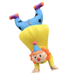 Inflatable Clown Costume Adult Cosplay Blow-Up Costume Outfit for Halloween/C... - Picture 1 of 8