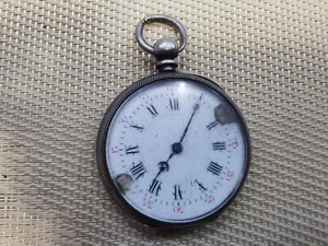 vintage seltene schweizer silber taschenuhr - Bild 1 von 5