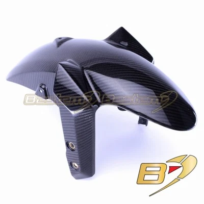 2014-2019 年雅马哈 MT-09 FZ-09 碳纤维前挡泥板挡泥板整流斜纹布 — 第 1/4 张图片