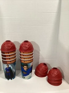 7-11 Slurpee 3D Lenticular DC Comics SUPERMAN Movie 2006 8 Cups w/lids - Picture 1 of 7