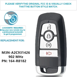 Mando a distancia de proximidad llave inteligente Ford Explorer Escape Edge 2017-2022 164-R8182 - Imagen 1 de 3
