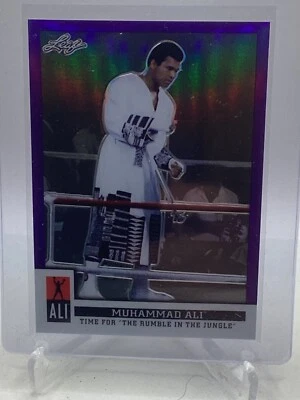 2016 Leaf Muhammad Ali Immortal Collection Purple #30 Muhammad Ali /25 - Image 1 of 2