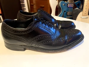 Florsheim Imperial Jefferson Oxford Black Leather Shoes - boxed - size 8.5 - Picture 1 of 10