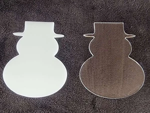 Snowman shape Sublimation crafting blank Acrylic clear or white - Picture 1 of 9