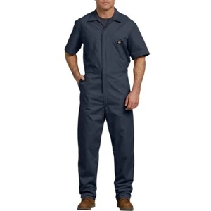 Dickies Men's Short Sleeve Coverall, Dark Navy sz XL Regular - Picture 1 of 2