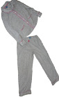 Simply Vera Wang Women's  Sz L Intimates Pajama Set Gray/White Polka Dot Fleece