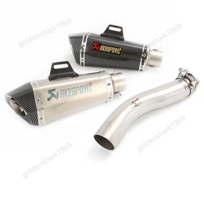 Puntas de escape deslizables 51 mm silenciador tubo escape para Suzuki GSXR 600 750 2008-2010 Foto 1 de 4