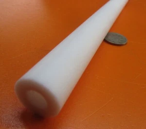 PTFE Teflon Straight Tube 3/4" OD x 3/8" ID x 3/16 Wall x 6 Foot Length - Picture 1 of 5