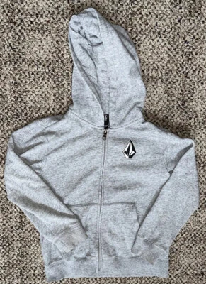Volcom Boys Gray  Hooded Full Zip Sweatshirt Hoodie Medium Youth - Image 1 of 4