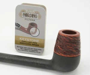 ERIKSEN por NORDING KEYSTONE "RÚSTICO" TUBO DE FILTRO CANADIENSE * NUEVO * pipa pfeife - Imagen 1 de 1