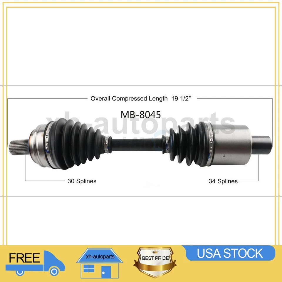 Se adapta a Mercedes-Benz C230 2008~2009 1X eje delantero izquierdo TrakMotive CV Foto 1 de 1