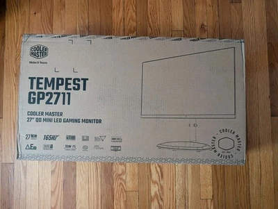 Monitor Cooler Master Tempest GP2711 27" 2K 165HZ Mini LED Quantum Dot HDR1000 Foto 1 de 4